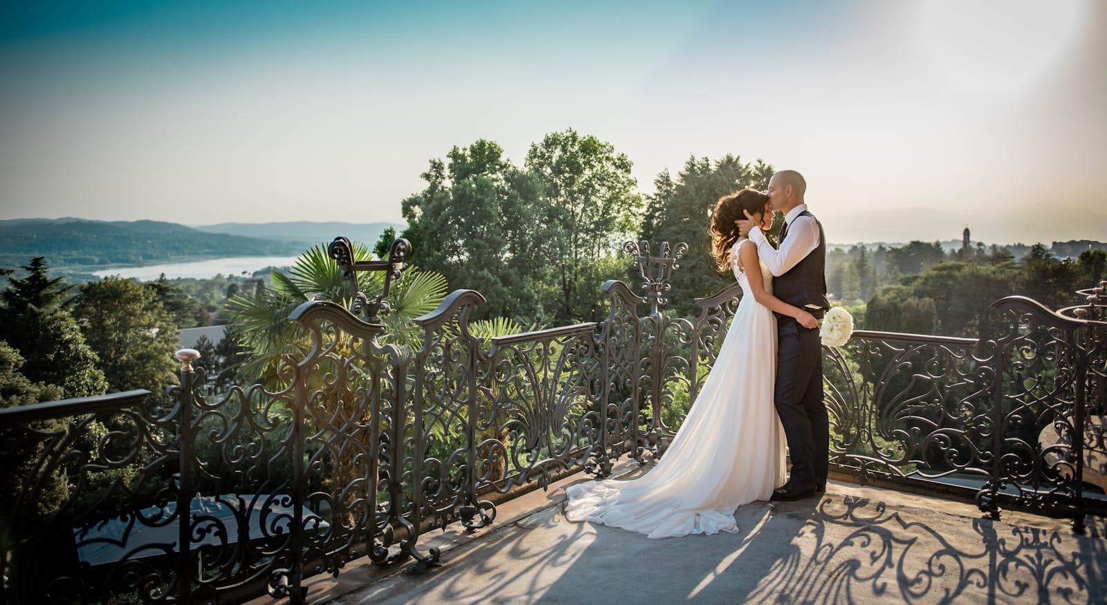 Luxury wedding evening atmosphere
